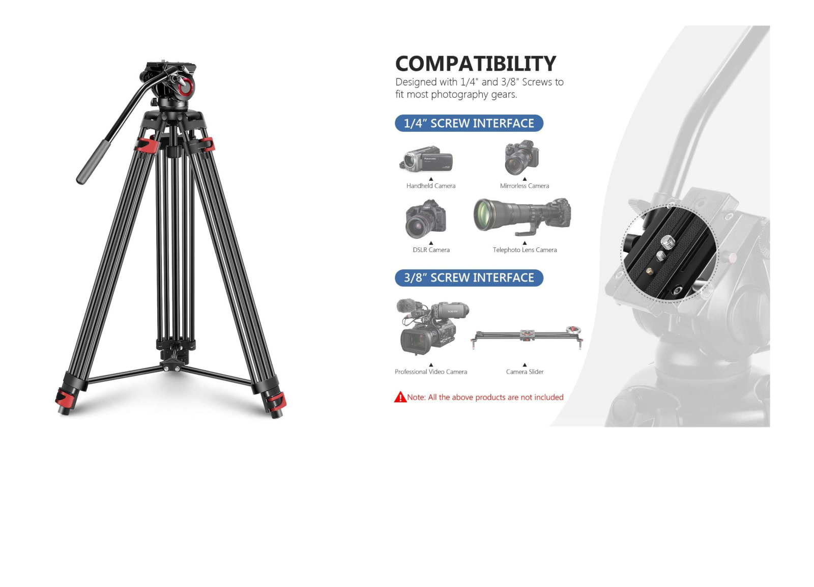 Chân máy ảnh máy quay chuyên nghiệp FVT-901